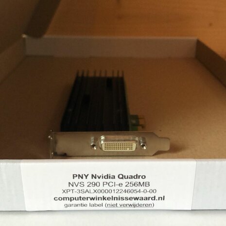 HP videokaart Nvidia Quadro NVS 290 256MB PCI-E