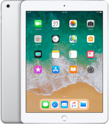 Apple iPad 6 zilver (4-core 2,34Ghz) 32GB 9.7" (2048x1536) (os 16+) WiFi (4G) + garantie