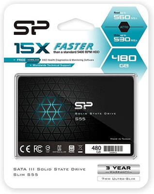 A-merk 480GB 2,5" SSD (supersnelle harddisk) SATA