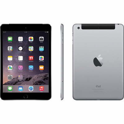 Apple iPad Mini 3 Zwart 64GB Wifi (4G) + garantie